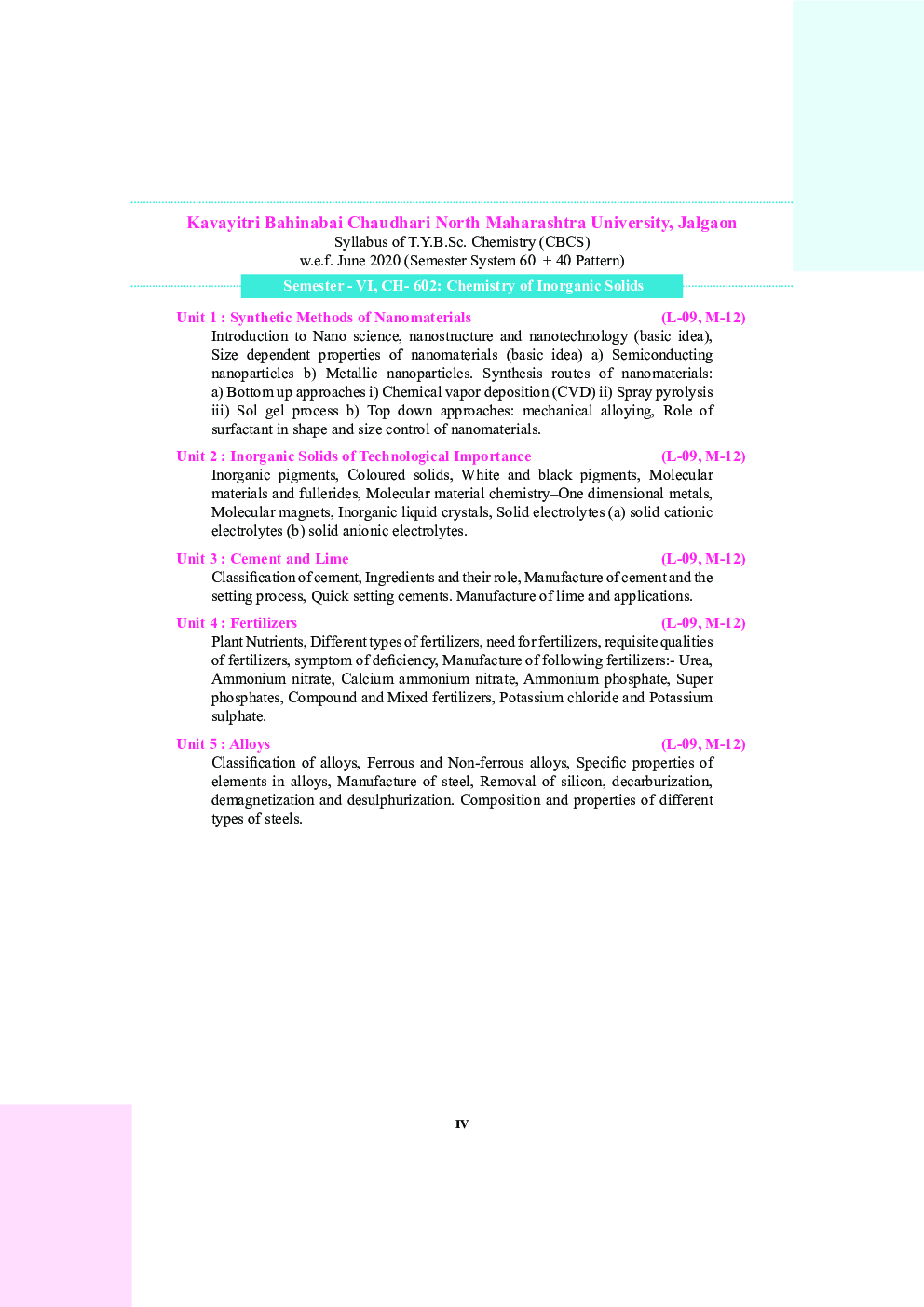 CH-602 Inorganic Chemistry (Chemistry Of Inorganic Solids) (KBCNMU) - Page 5