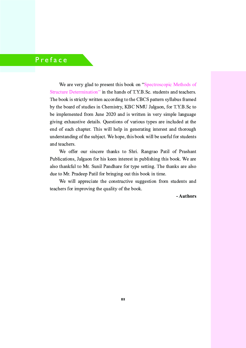 CH-603 Organic Chemistry (Spectroscopic Methods Of Structure Determination) (KBCNMU) - Page 4