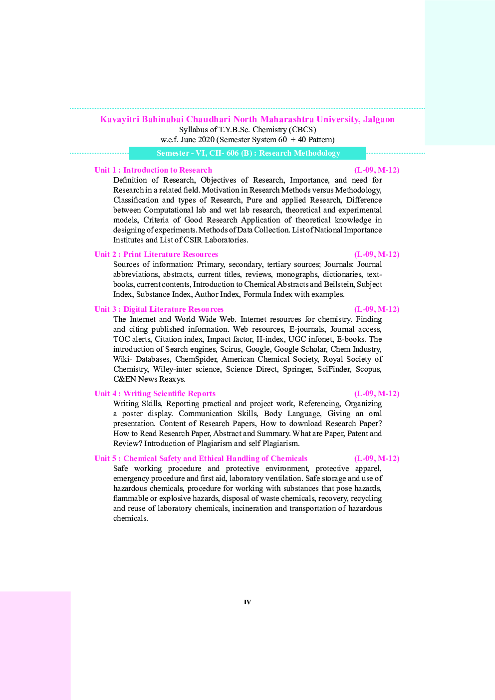 CH-606 (B) Research Methodology For Chemistry (KBCNMU) - Page 5