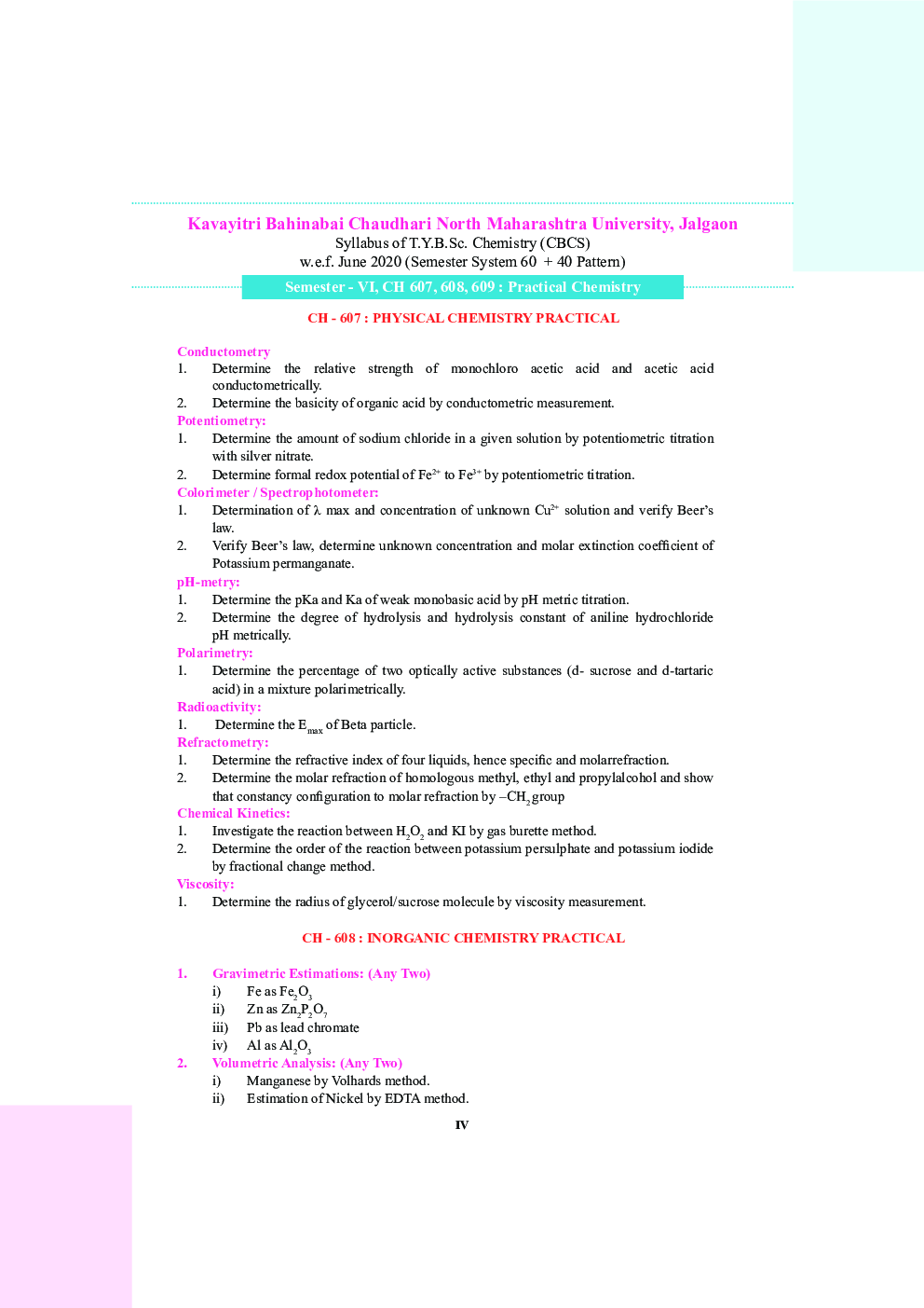 CH-607-08-09 Practical Chemistry (KBCNMU) - Page 5