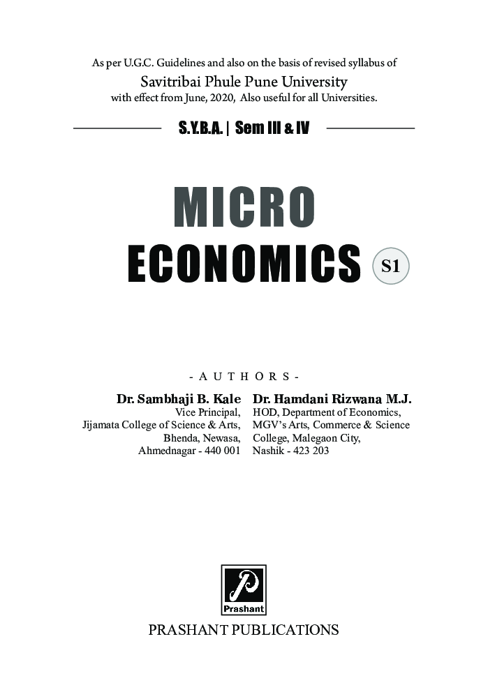 Micro Economic (Pune) SYBA - Sem III & IV - Page 2