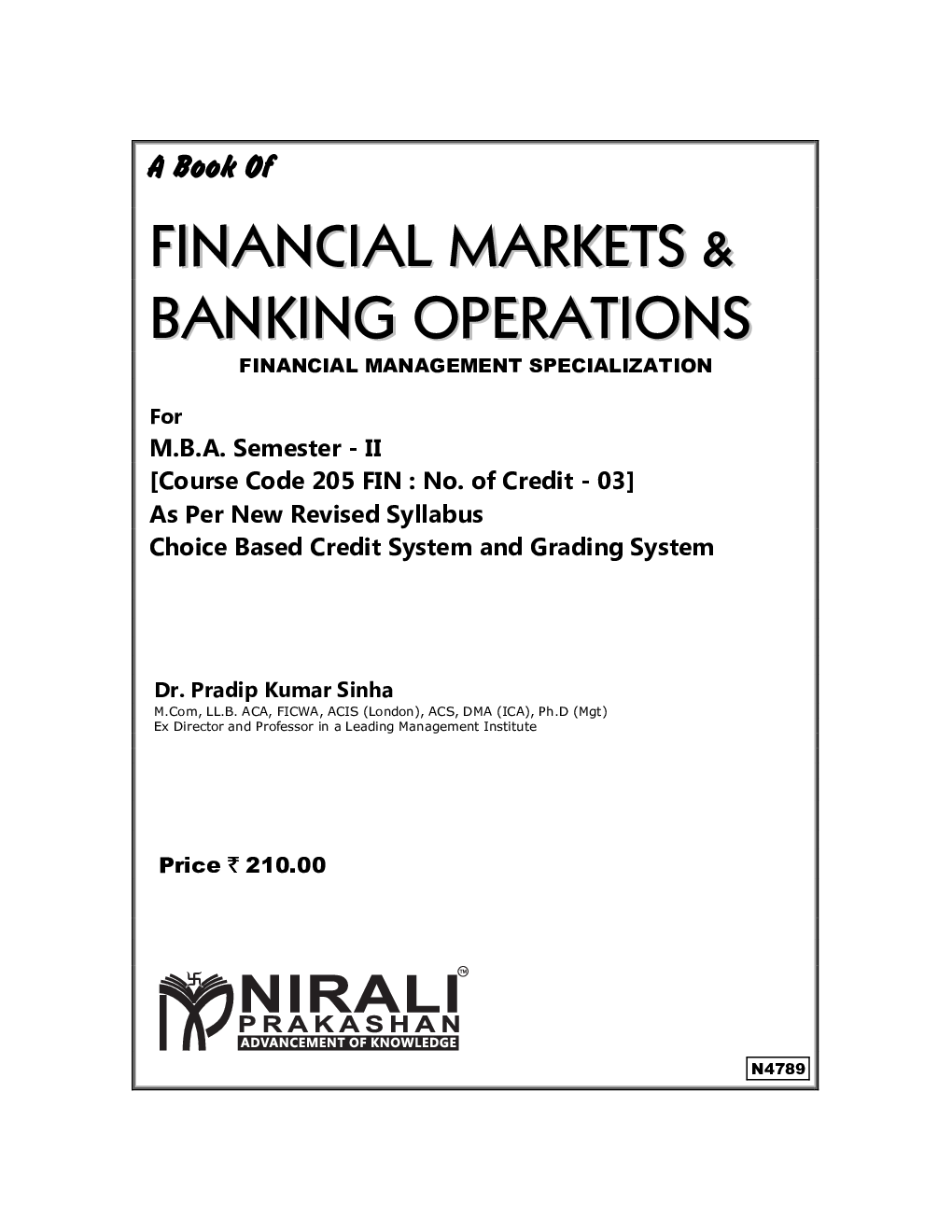 A Book Of Financial Markets And Banking Operations - Page 2