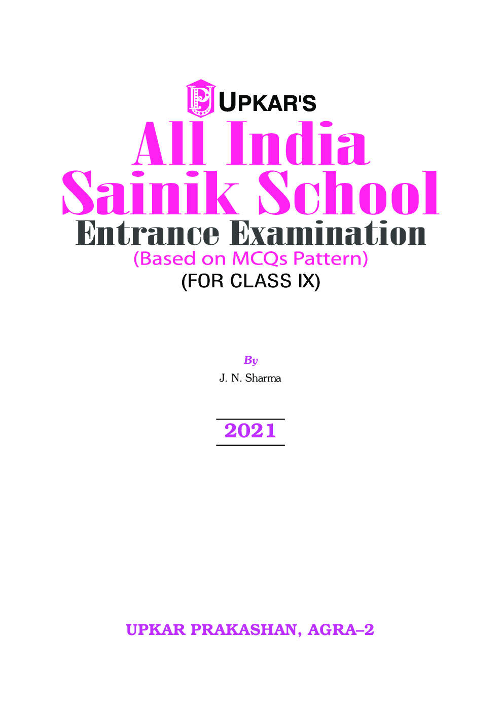All India Sainik School Entrance Examination (For Admission To Class-IX) - Page 2