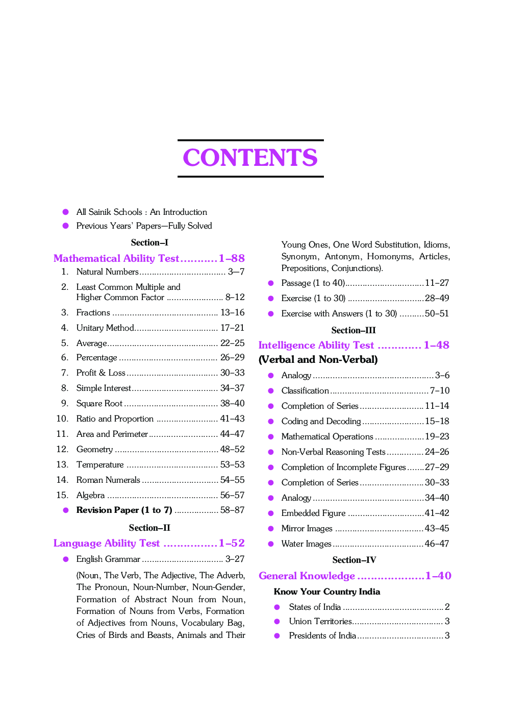 All India Sainik School Digest For Entrance In  Class-VI - Page 4