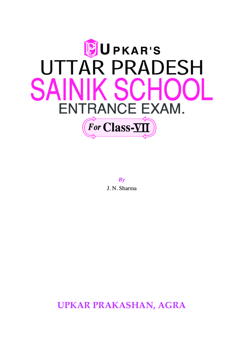 UP Sainik School Entrance Examination (For Admission To Class-VII) - Page 2