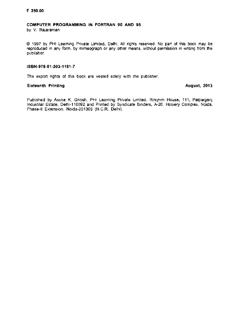 Computer programming in Fortran 90 and 95 - Page 3