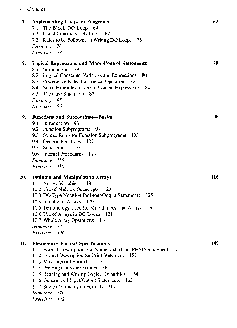 Computer programming in Fortran 90 and 95 - Page 5