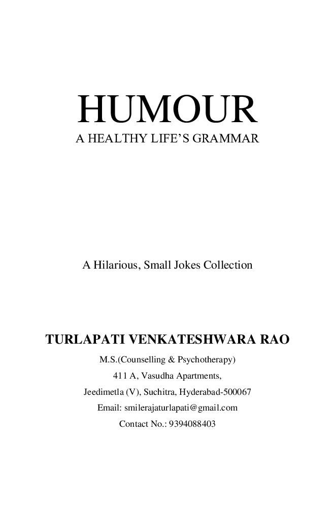 Humour A Healthy Life's Grammar - Page 2