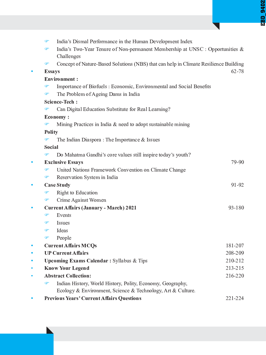 Quarterly Current Affairs 2021 Vol. 1 - January To March - For Competitive Exams 5th Edition - Page 5