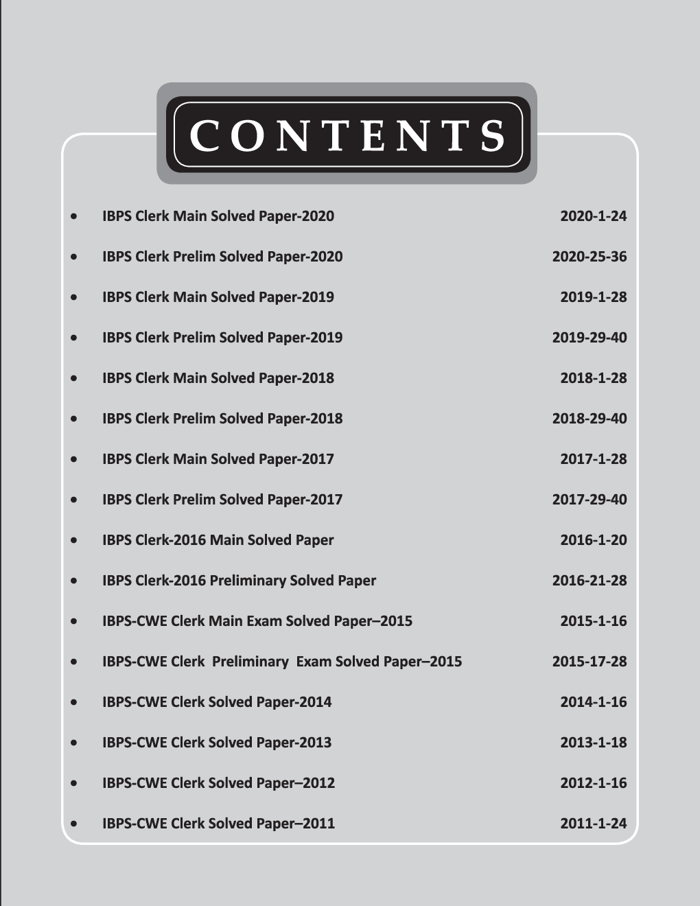 IBPS Clerk 10 Year-Wise Preliminary & Main Exams Solved Papers (2021 - 11) 3rd Edition - Page 4