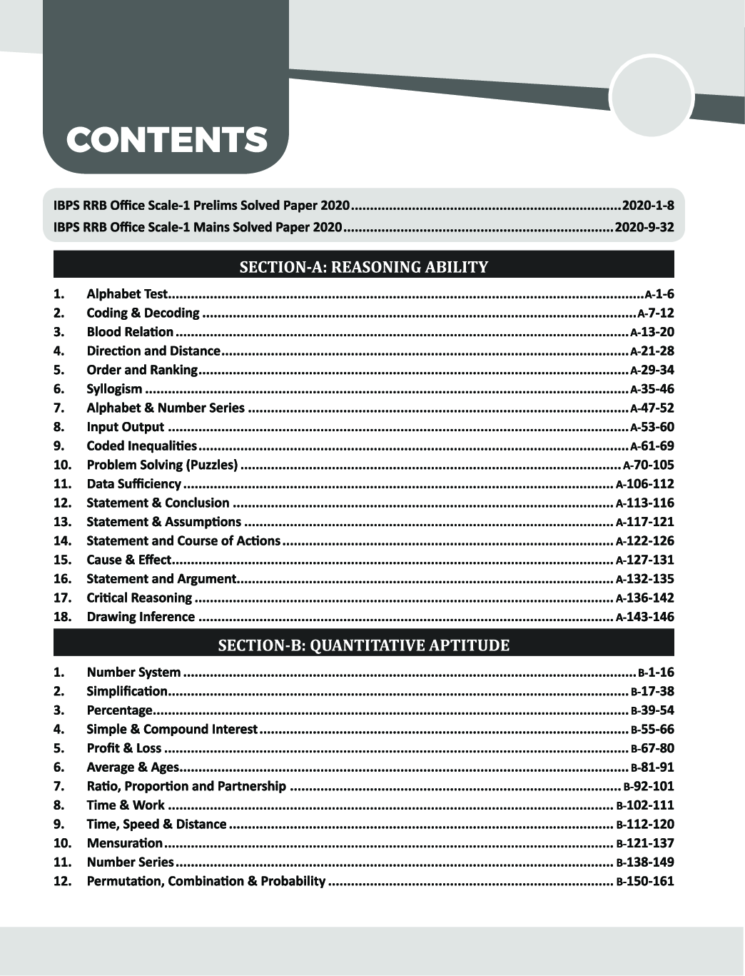 IBPS RRB Guide For Officer Scale 1 Preliminary & Main Exams With Past Papers & 4 Online Practice Sets 7th Edition - Page 4