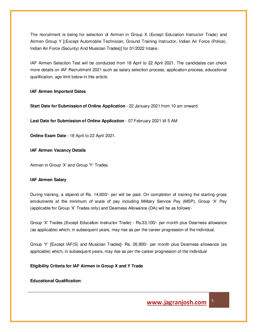 Employment News 01-15  April 2021 E-Book - Page 5