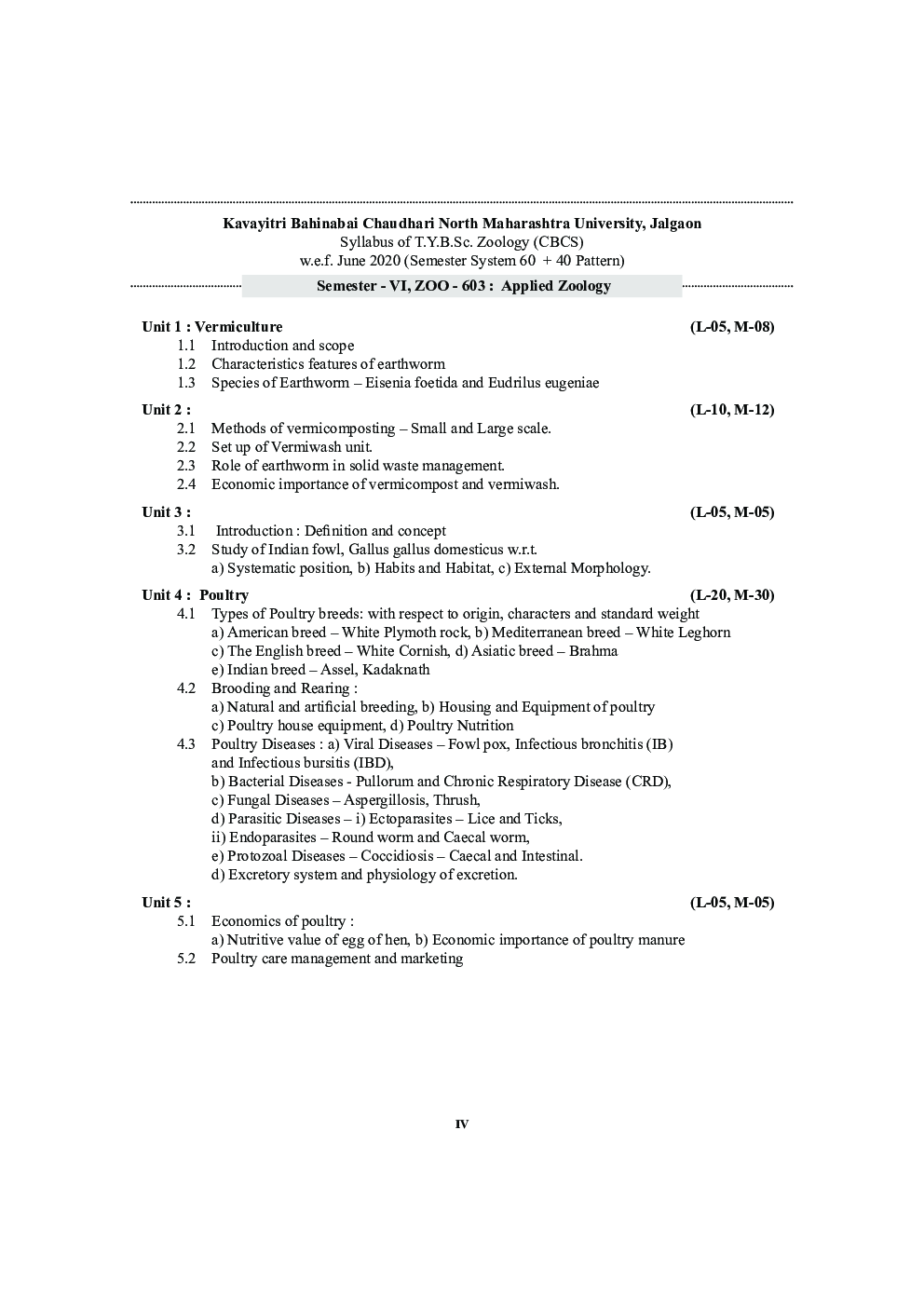 ZOO 603 : Applied Zoology (KBCNMU) - Page 5