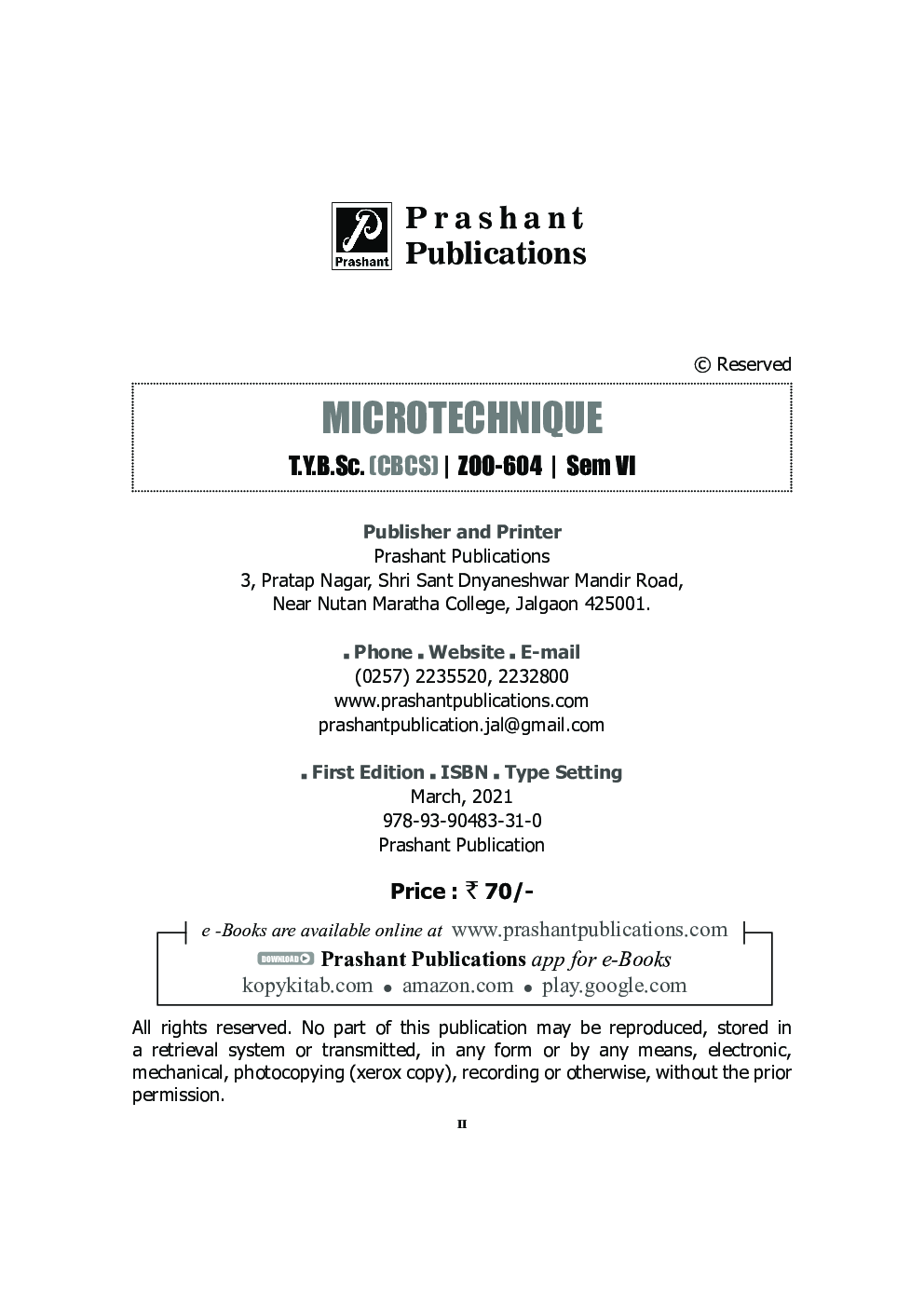 ZOO 604 : Microtechnique (KBCNMU) - Page 3