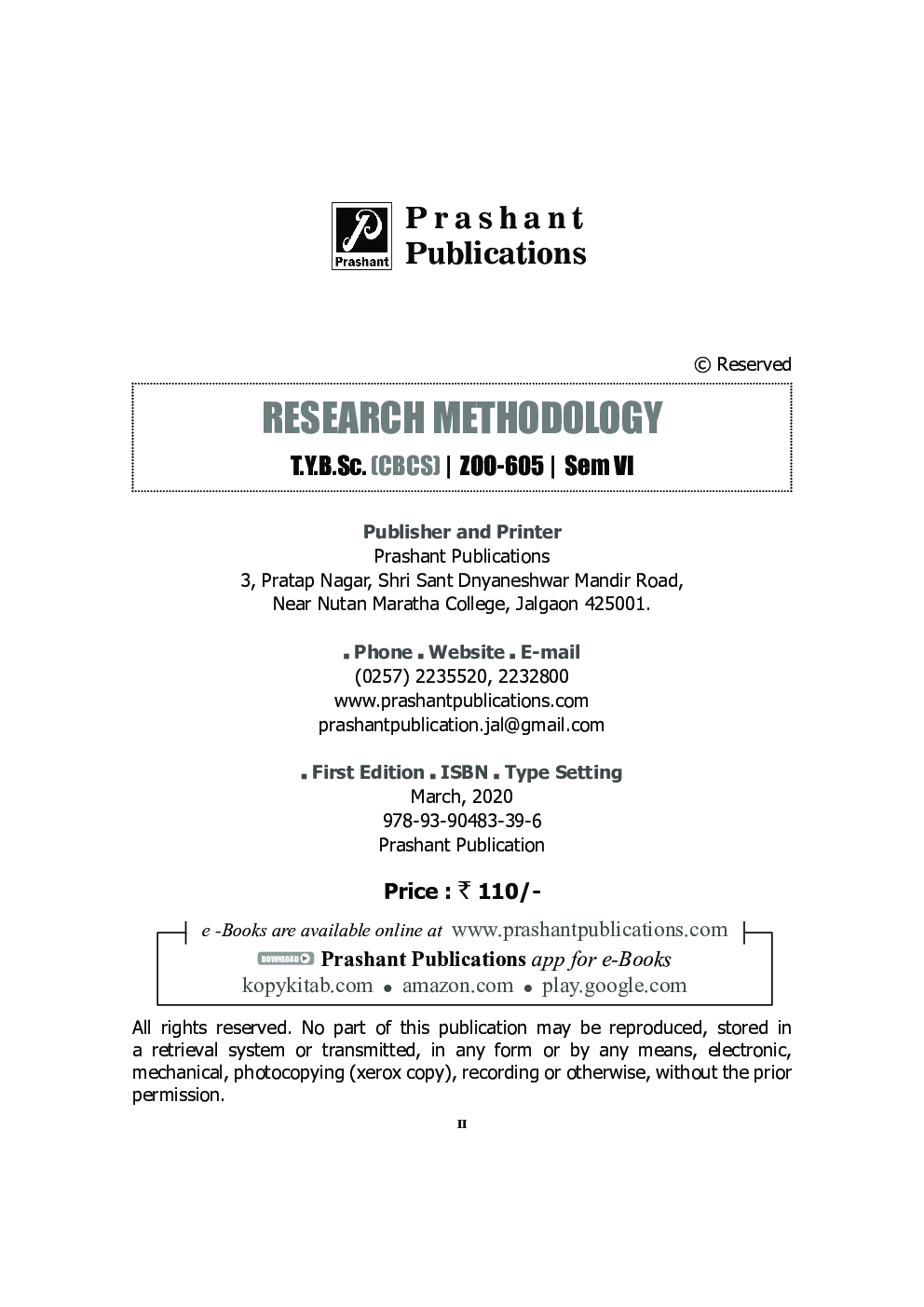 ZOO 605 : Research Methodology (KBCNMU) - Page 3