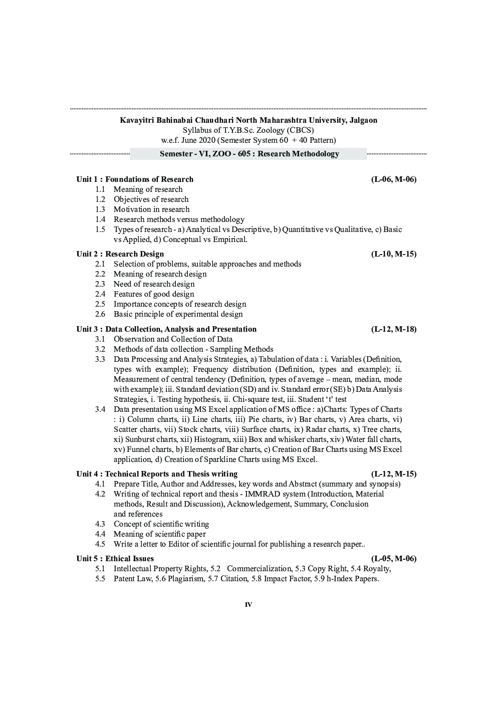 ZOO 605 : Research Methodology (KBCNMU) - Page 5