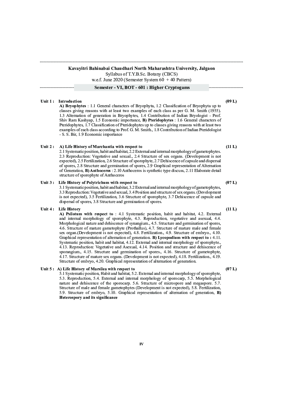 BOT 601 - Higher Cryptogams (KBCNMU) - Page 5