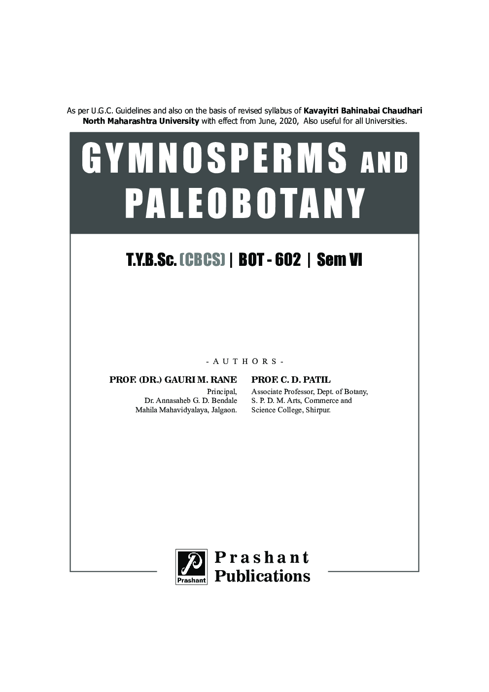 BOT 602 - Gymnosperms and Paleobotany (KBCNMU) - Page 2