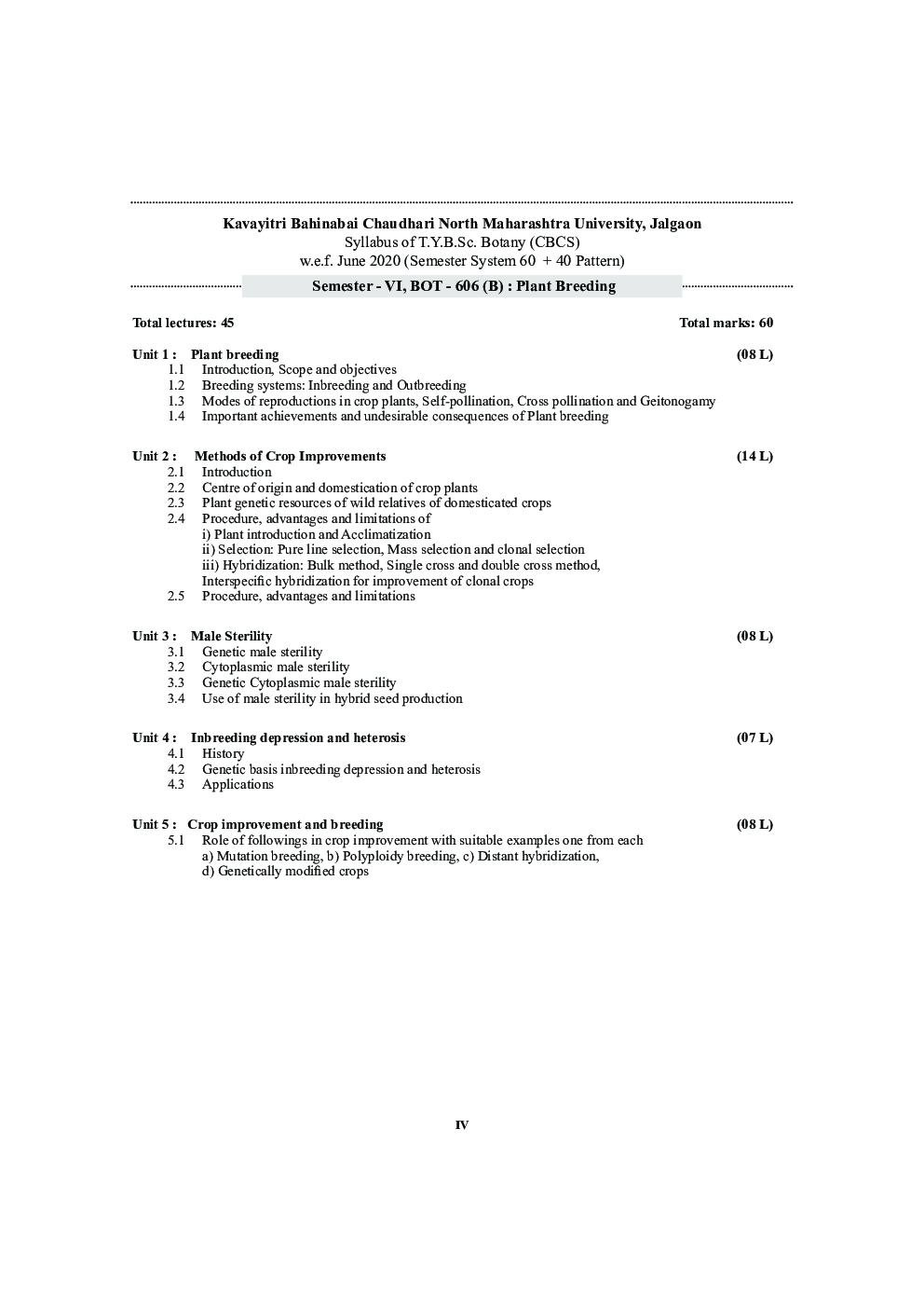 BOT 606 (B) - Plant Breeding (KBCNMU) - Page 5