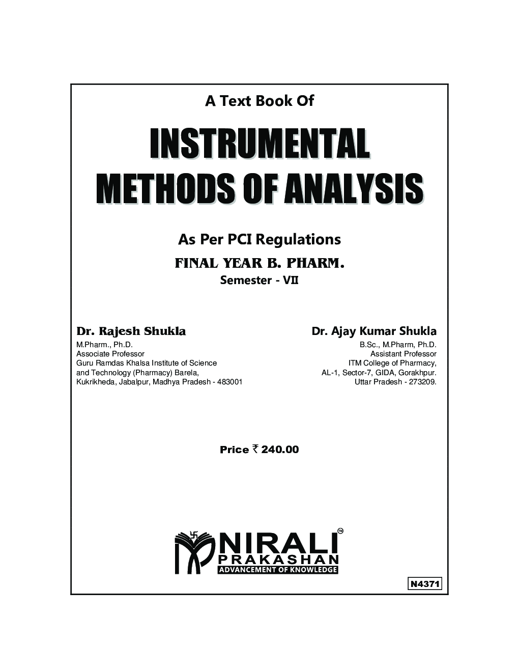 Instrumental Methods Of Analysis (Theory) - Page 2