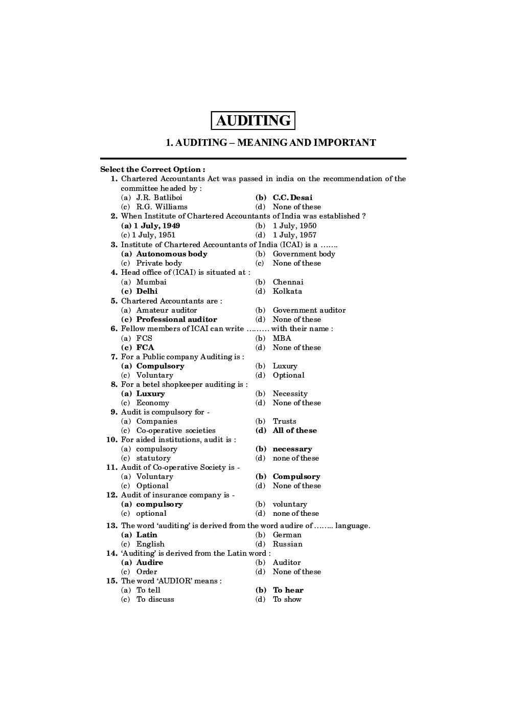 Junior Accountant Part-A Auditing - Page 5