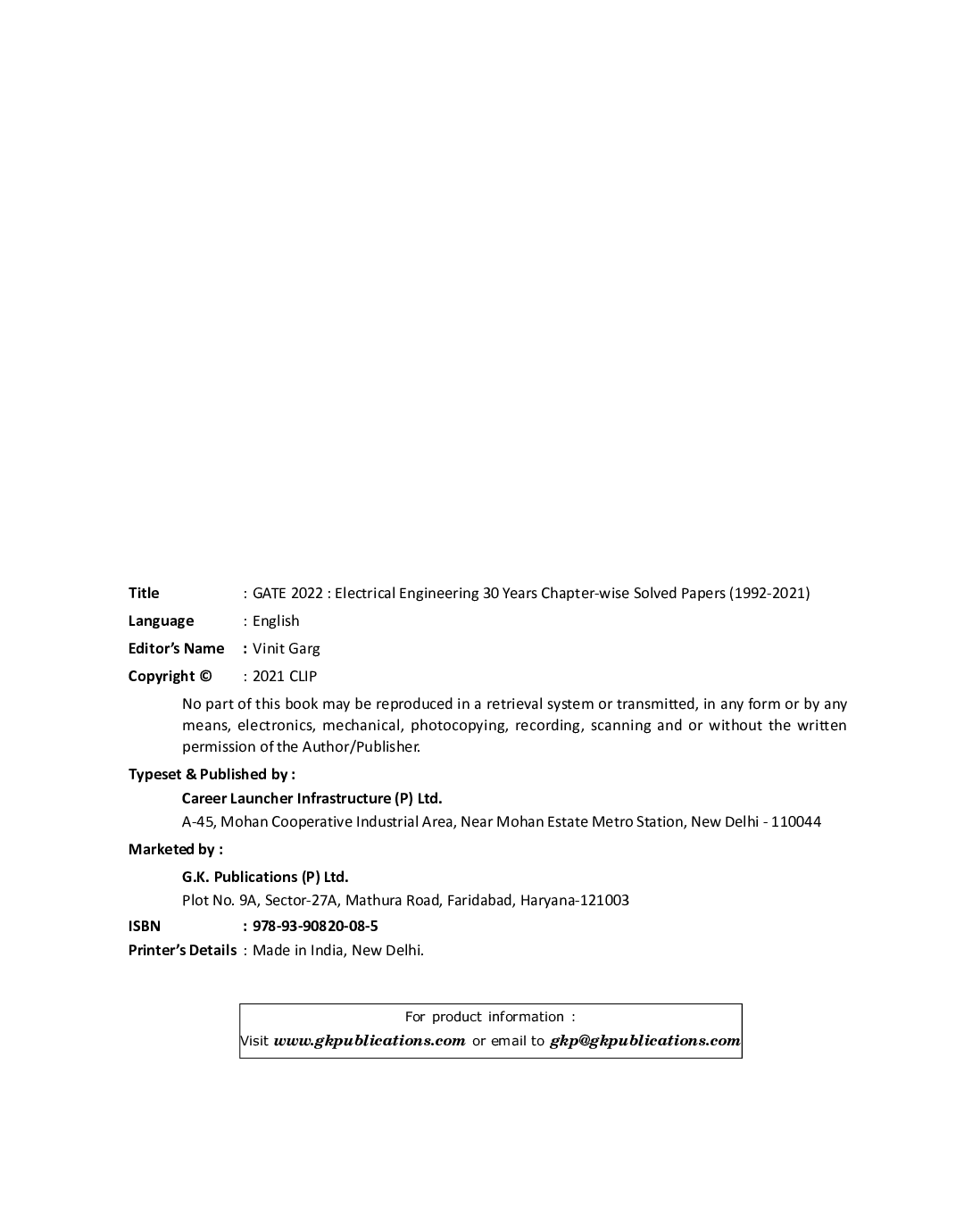 GATE 2022 Electrical Engineering - 30 Years Chapterwise Solved Paper (1992-2021) - Page 3