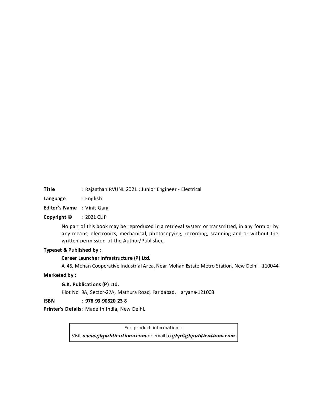 Rajasthan RVUNL 2021 : Junior Engineer - Electrical - Page 3