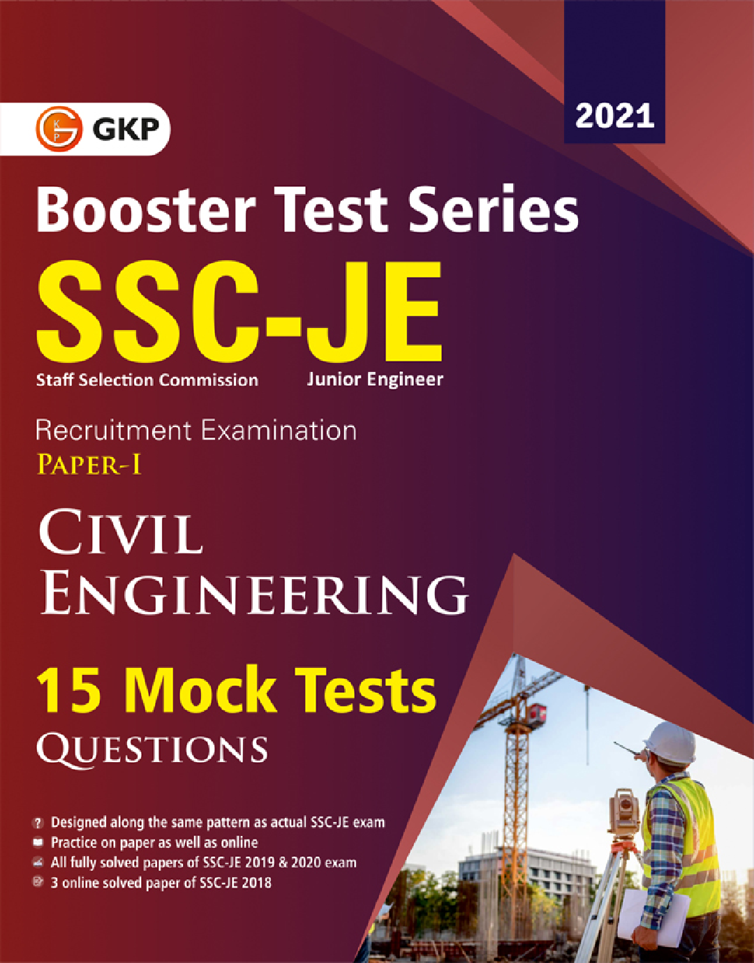 SSC 2021 : Booster Test Series - JE Paper 1 -  Civil Engineering - 15 Mock Tests (Includes 2019-2020 Papers) - Page 1