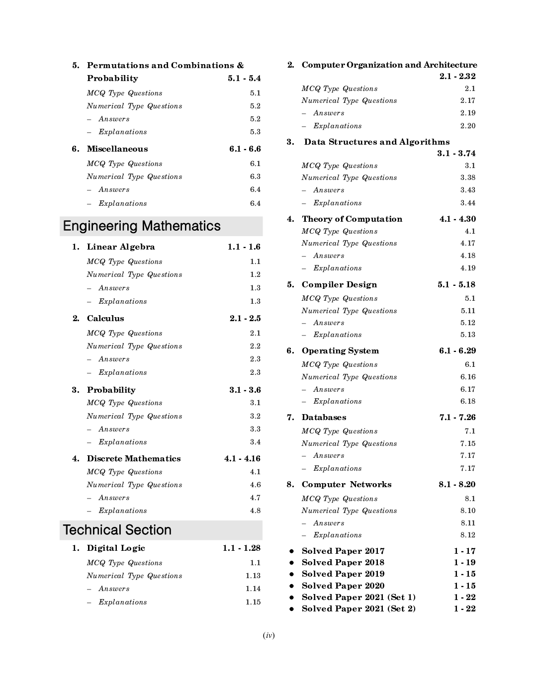 GATE 2022 Computer Science and Information Technology - 30 years Chapter wise Solved Papers (1992-2021) - Page 5