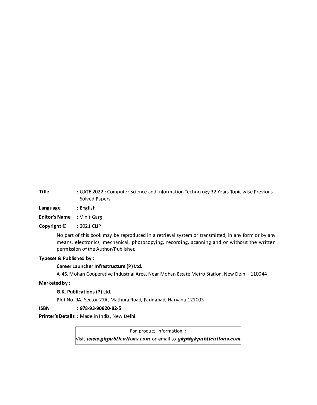 GATE 2022 Computer Science and Information Technology - 32 Years Topic wise Previous Solved Papers - Page 3