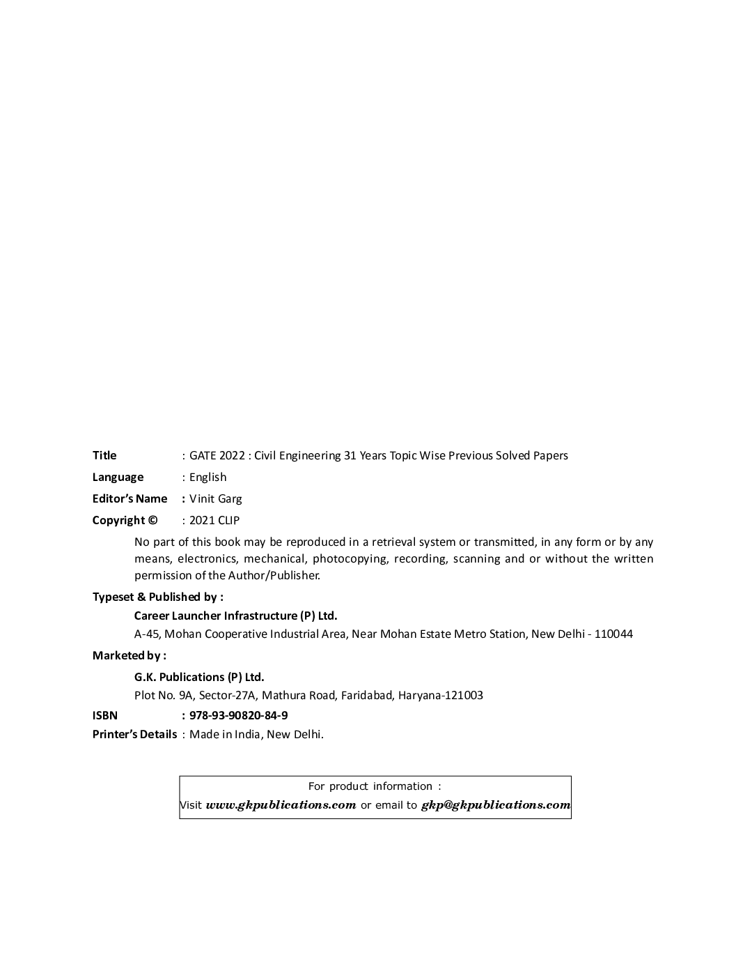 GATE 2022 Civil Engineering - 31 Years Topic Wise Previous Solved Papers - Page 3