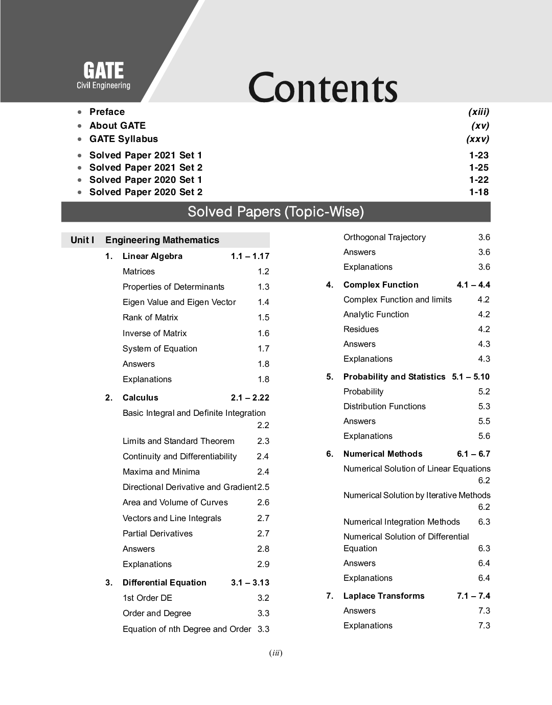 GATE 2022 Civil Engineering - 31 Years Topic Wise Previous Solved Papers - Page 4