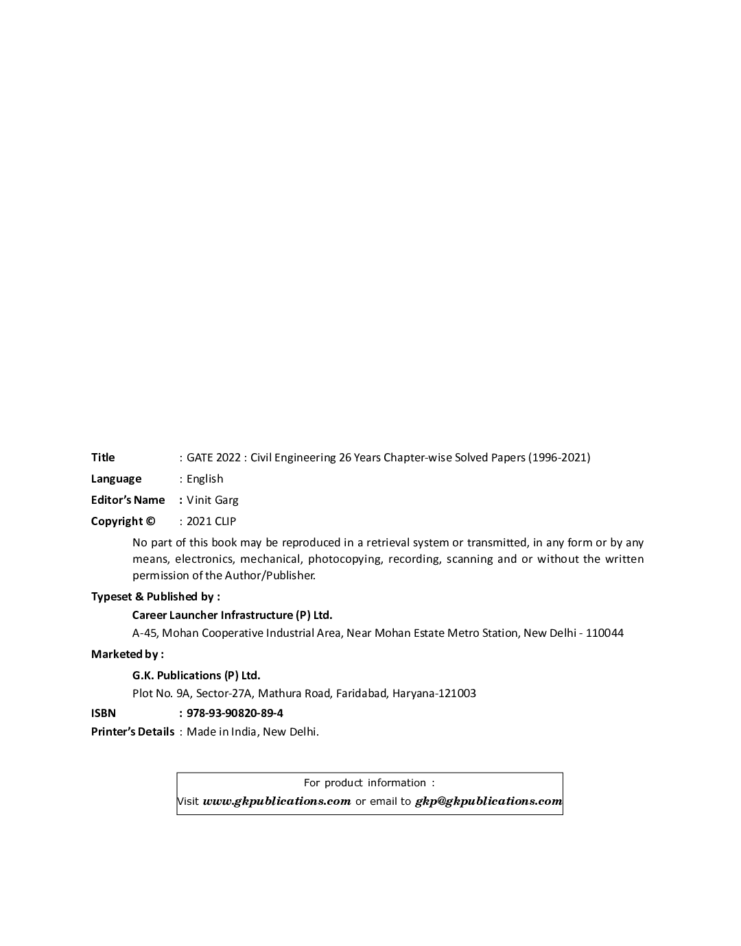 GATE 2022 Civil Engineering - 26 Years Chapter-Wise Solved Papers (1996-2021) - Page 3