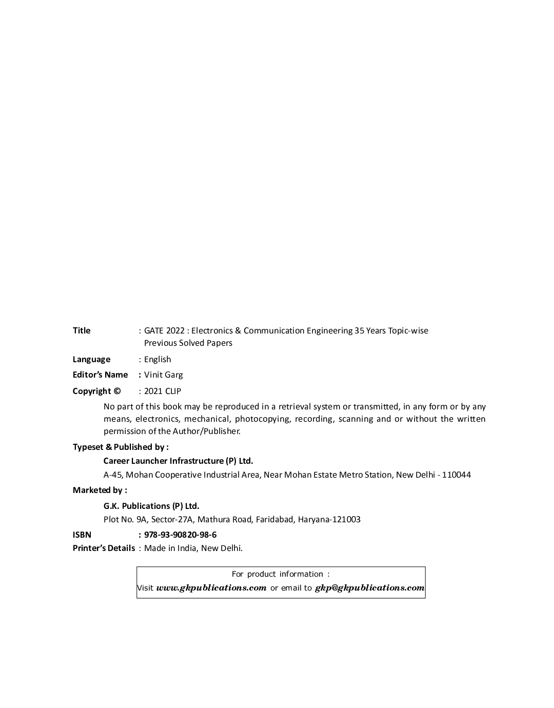 GATE 2022 Electronics & Communication Engineering - 35 Years Topic-Wise Previous Solved Papers - Page 3