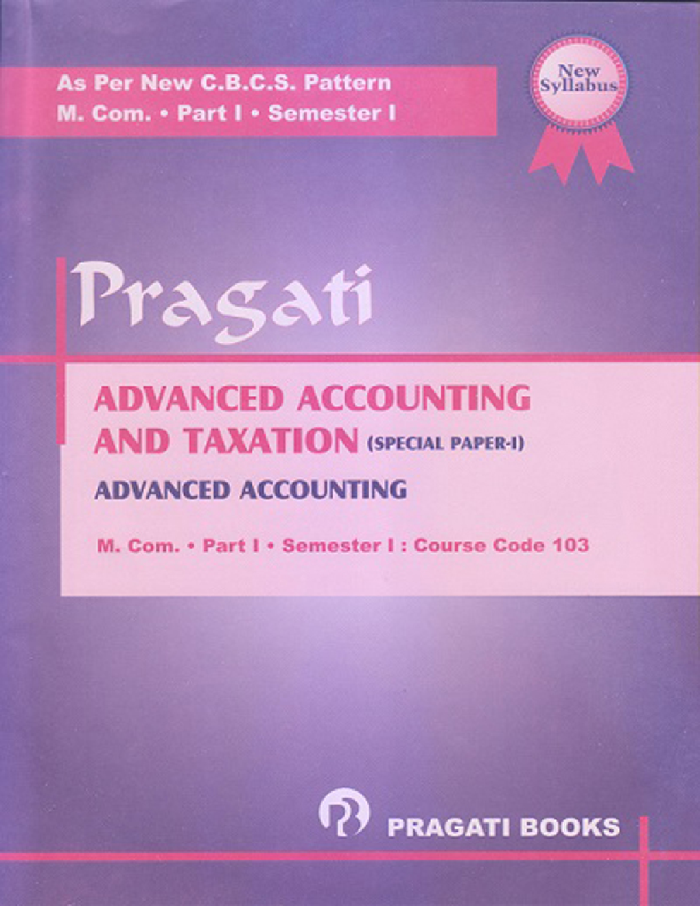 Advanced Accounting And Taxation - Special Paper I - Page 1