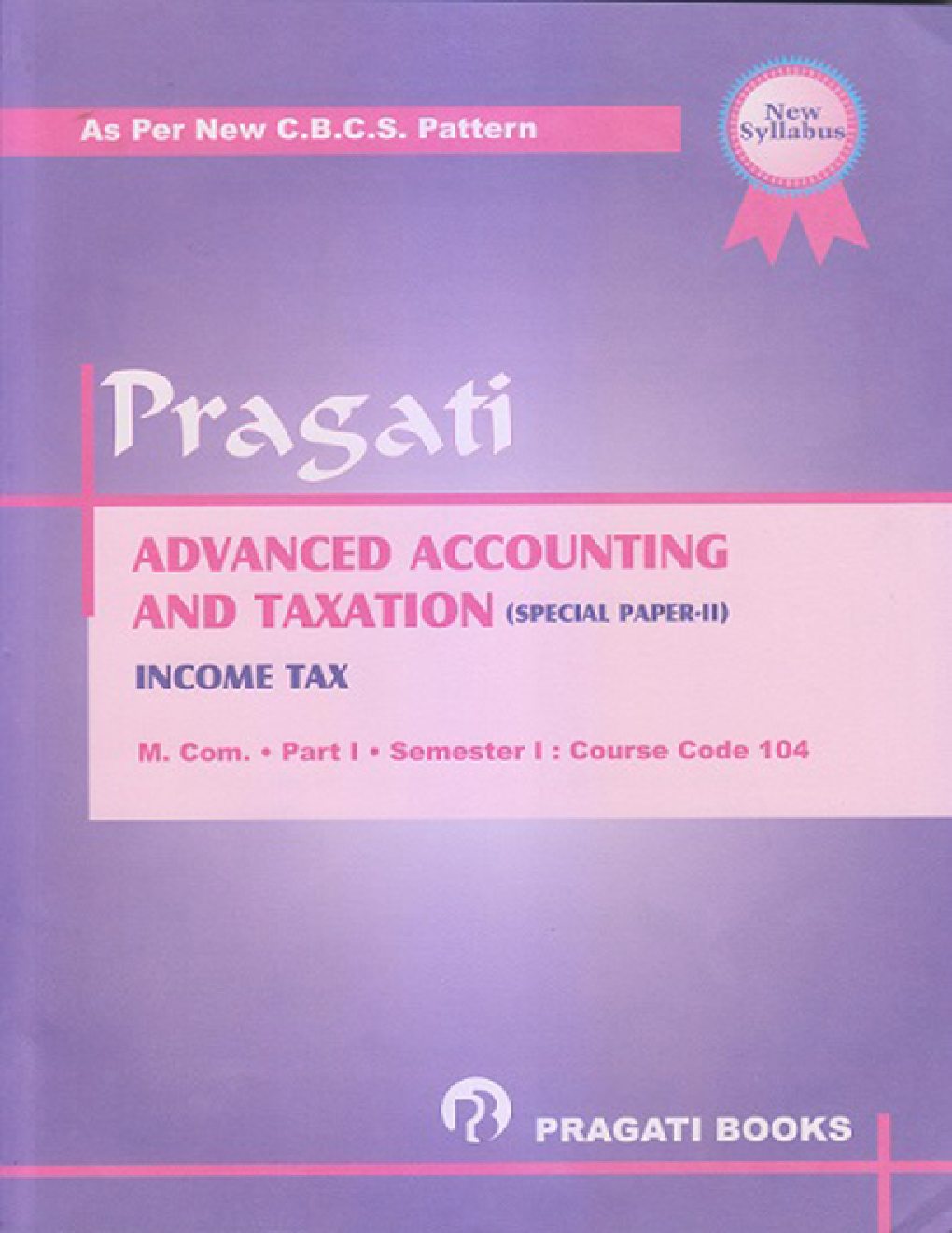 Advanced Accounting And Taxation - Special Paper II - Page 1
