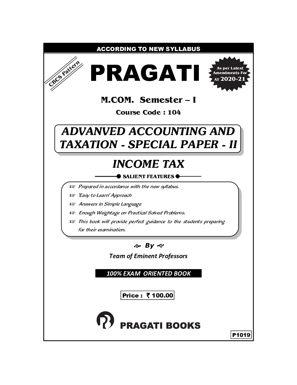 Advanced Accounting And Taxation - Special Paper II - Page 2