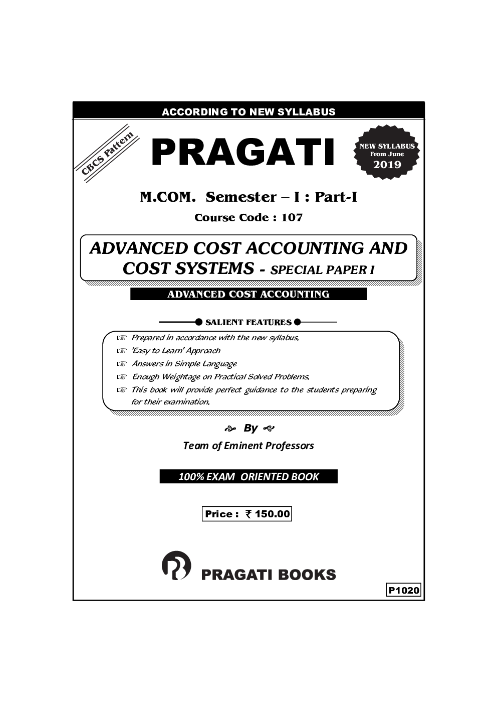 Advanced Cost Accounting And Cost Systems (Special Paper I) - Page 2