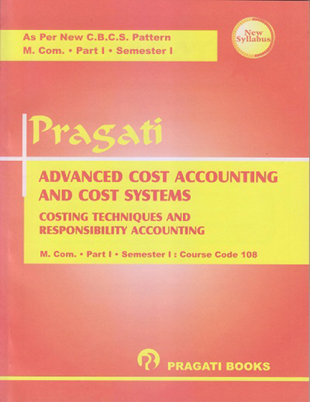Advanced Cost Accounting And Cost Systems (Special Paper II) - Page 1