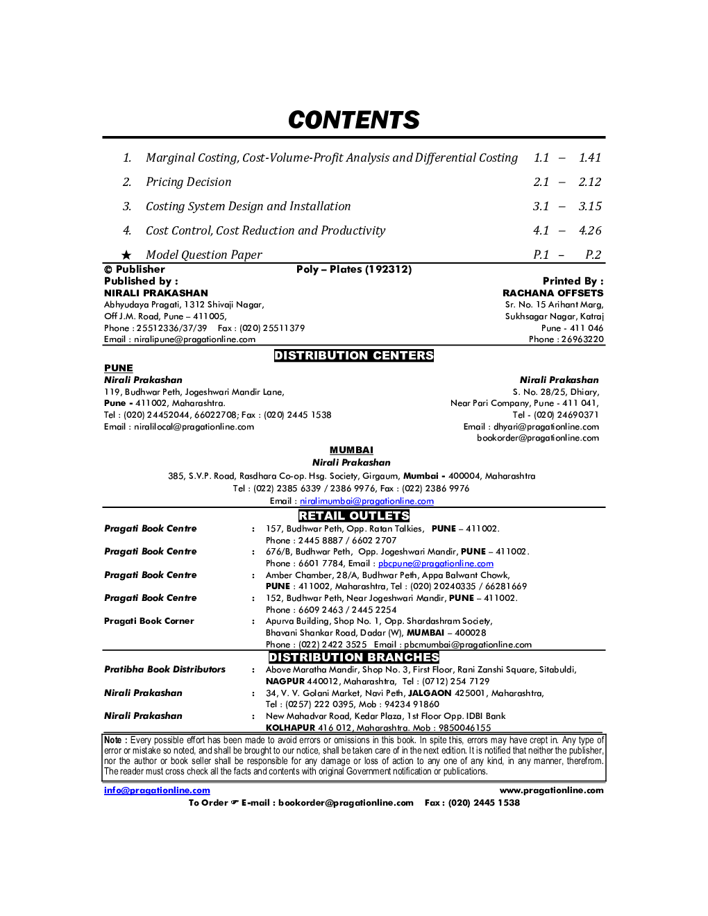 Cost Control And Cost Systems - Page 3