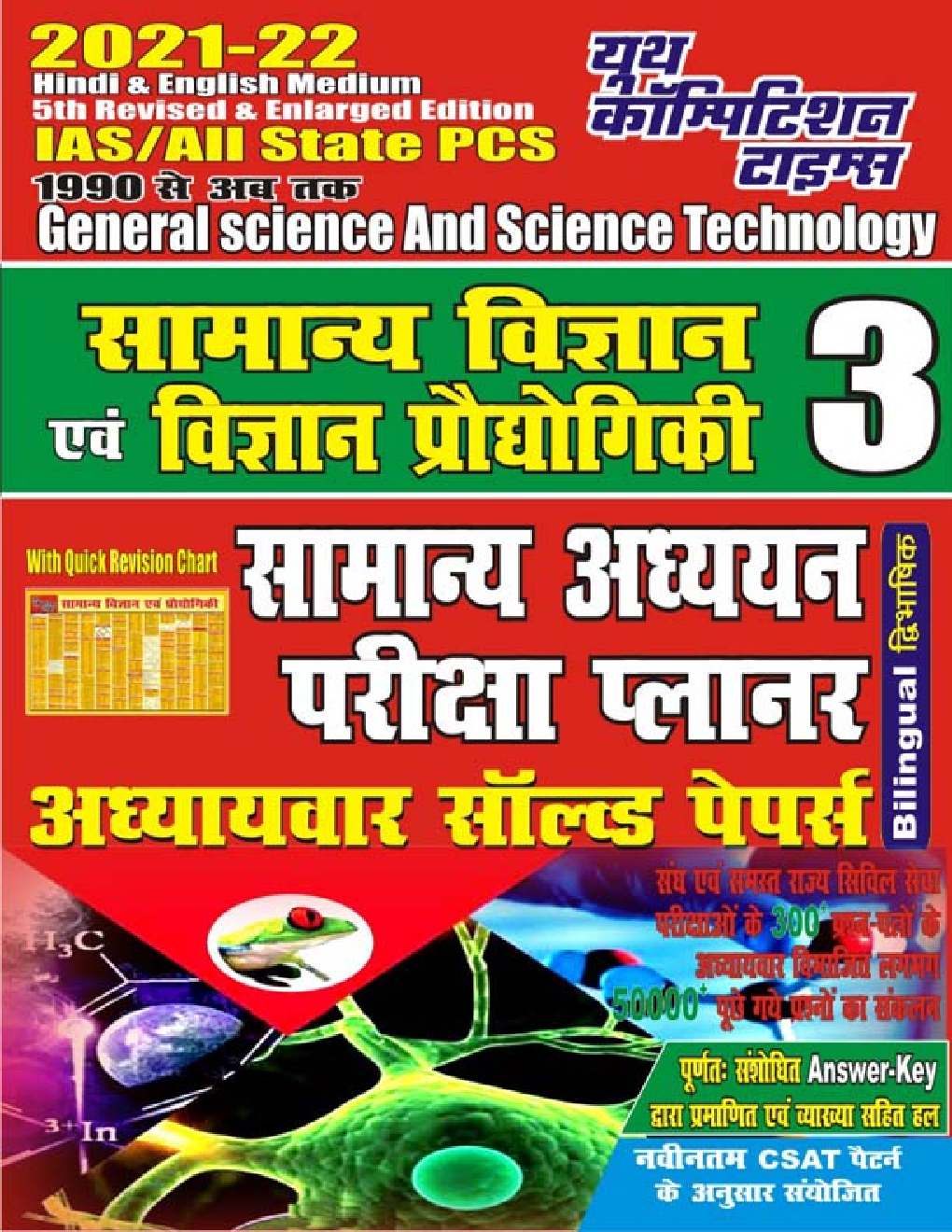 IAS / All State PCS General Science And Science Technology सामान्य अध्ययन परीक्षा प्लानर अध्यायवार सॉल्वड पेपर्स   - Page 1