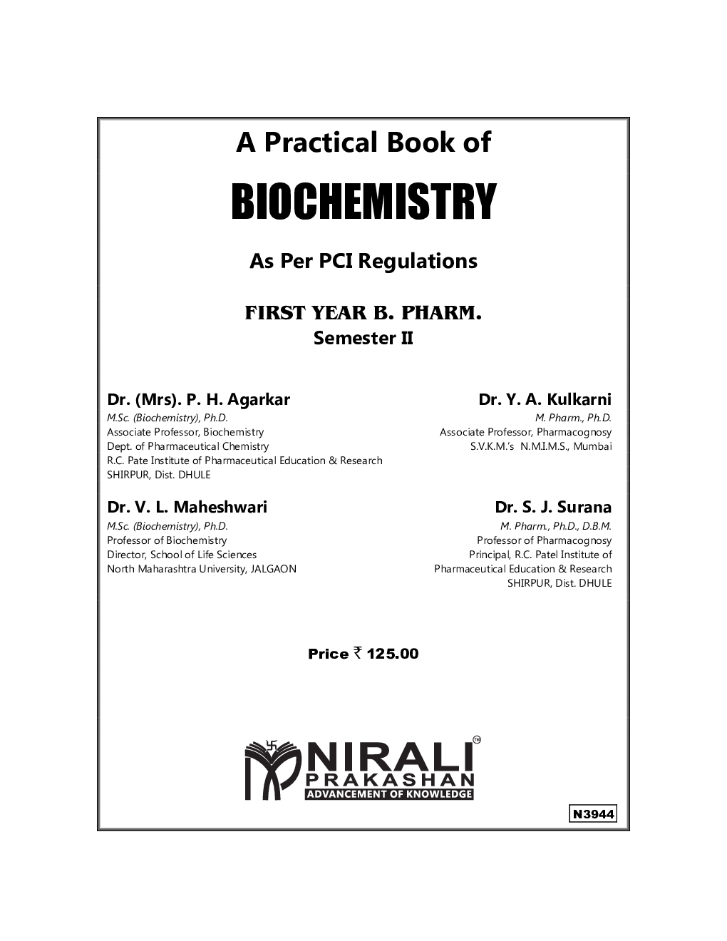 Biochemistry (Practical Book) - Page 2