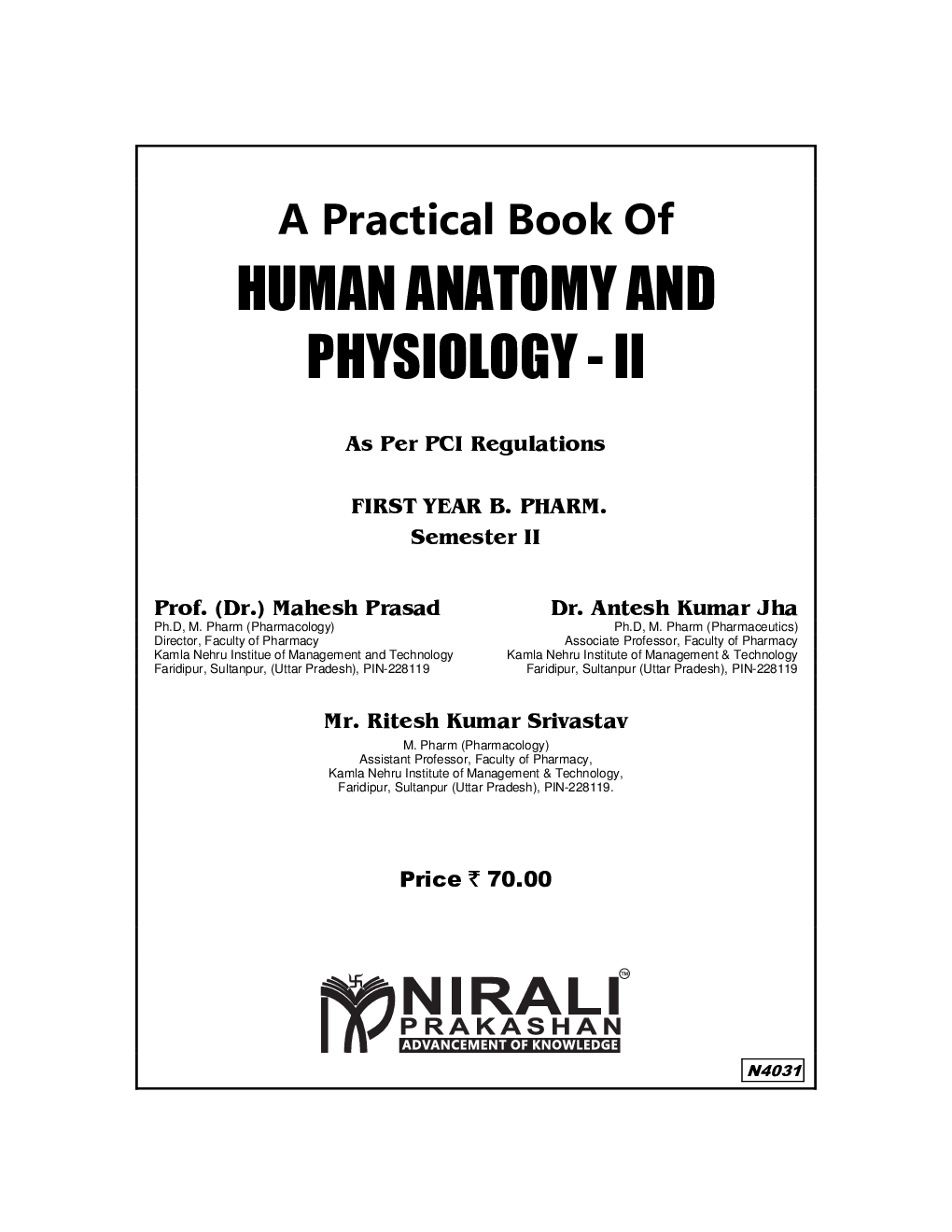 A Practical Book Of Human Anatomy And Physiology - II - Page 2