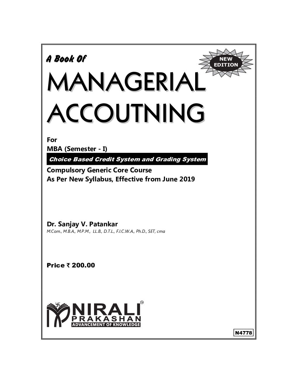Managerial Accounting (MBA - I) - Page 2