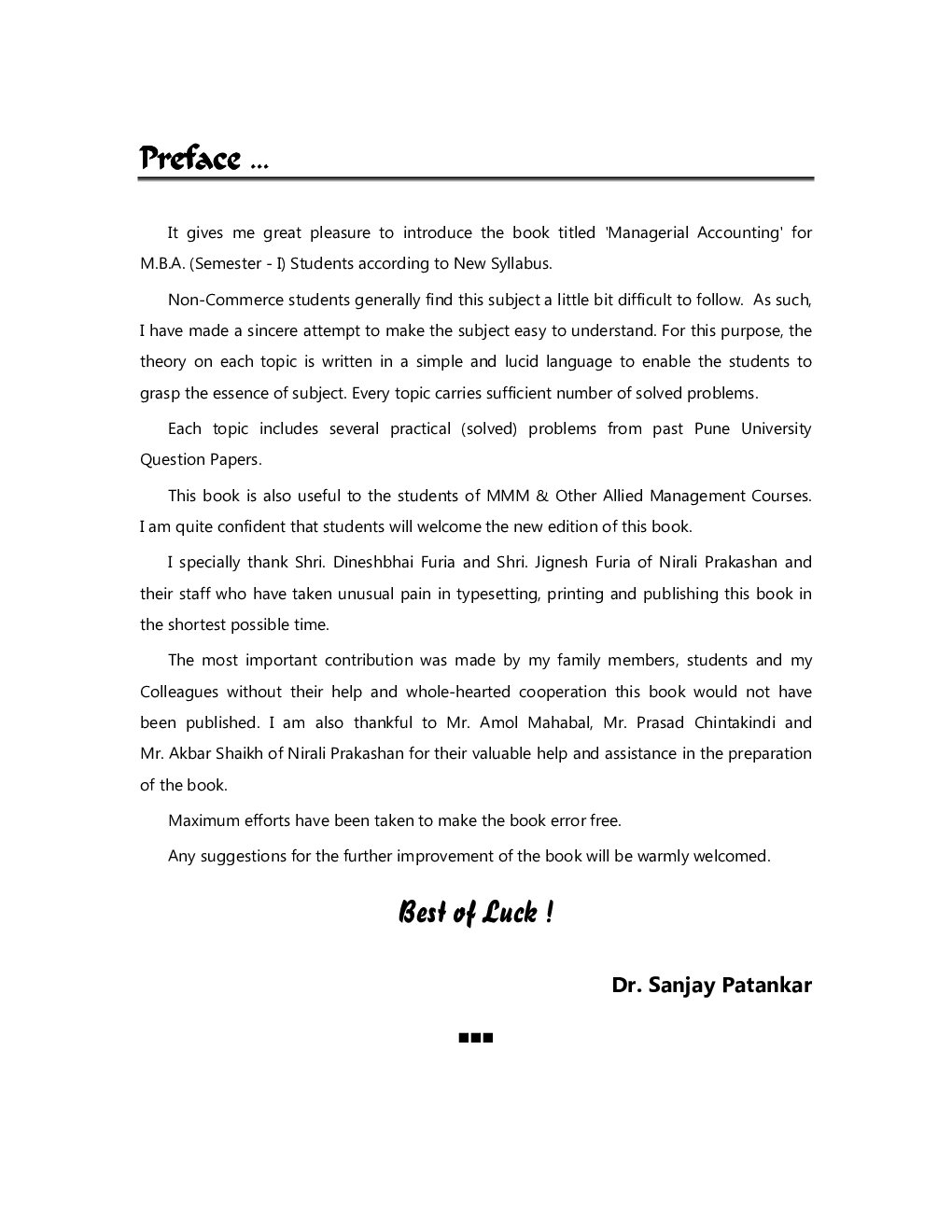 Managerial Accounting (MBA - I) - Page 4