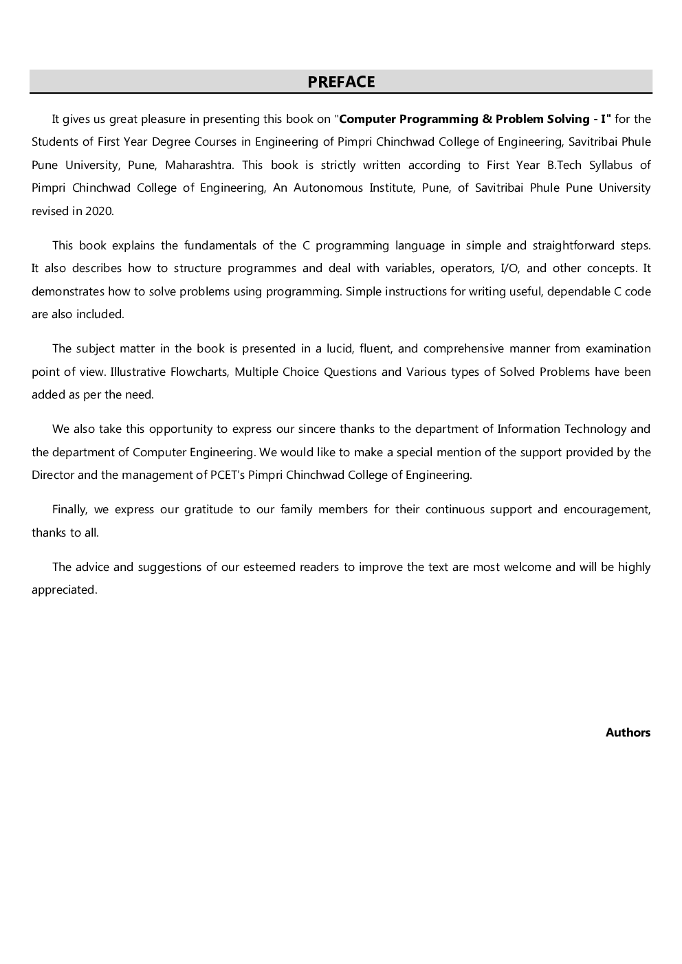 Computer Programming & Problem Solving - I - Page 4