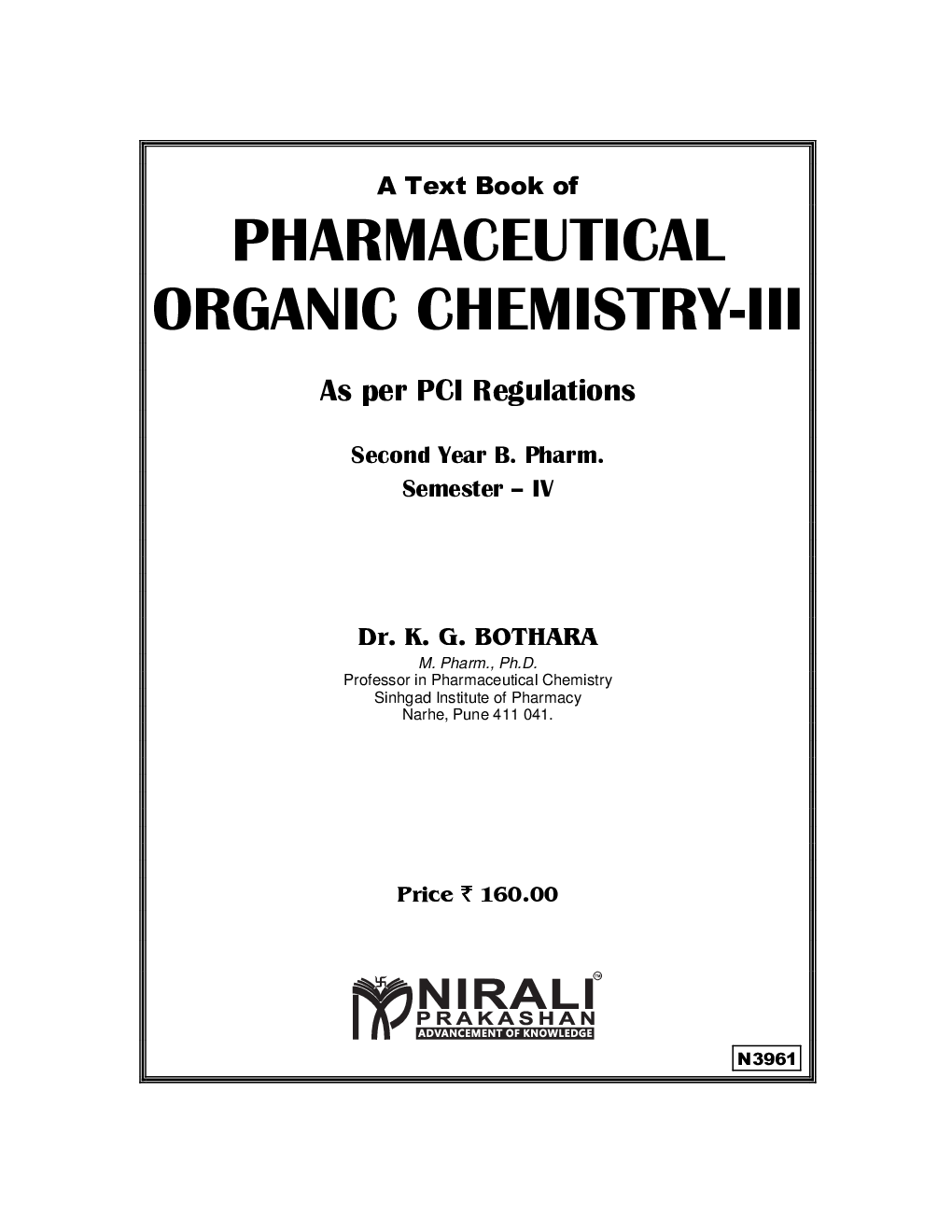 Pharmaceutical Organic Chemistry-III - Page 2