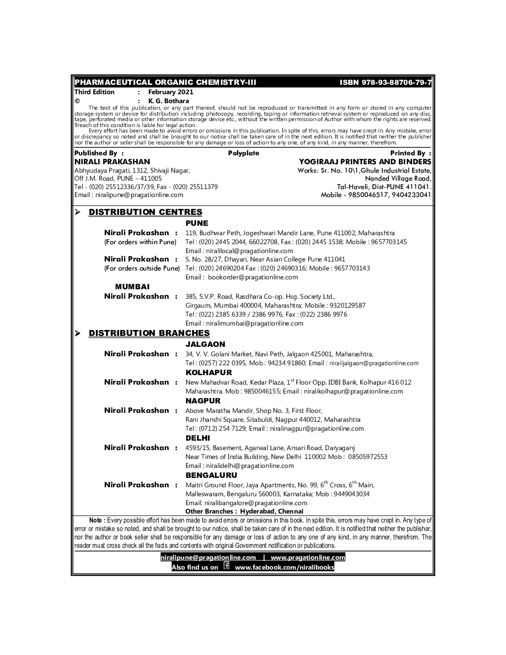 Pharmaceutical Organic Chemistry-III - Page 3