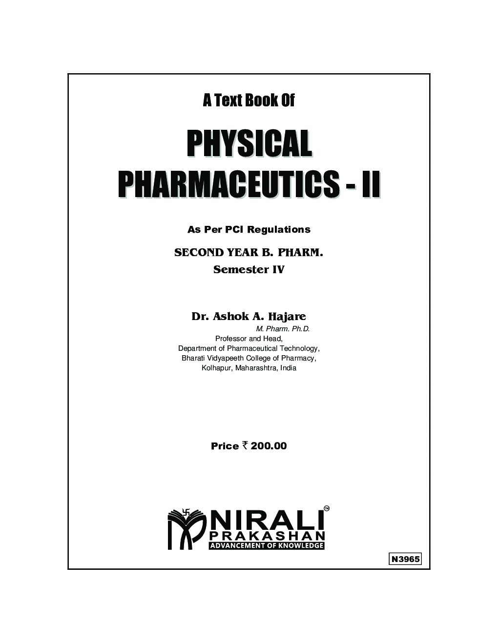 Physical Pharmaceutics - II - Page 2