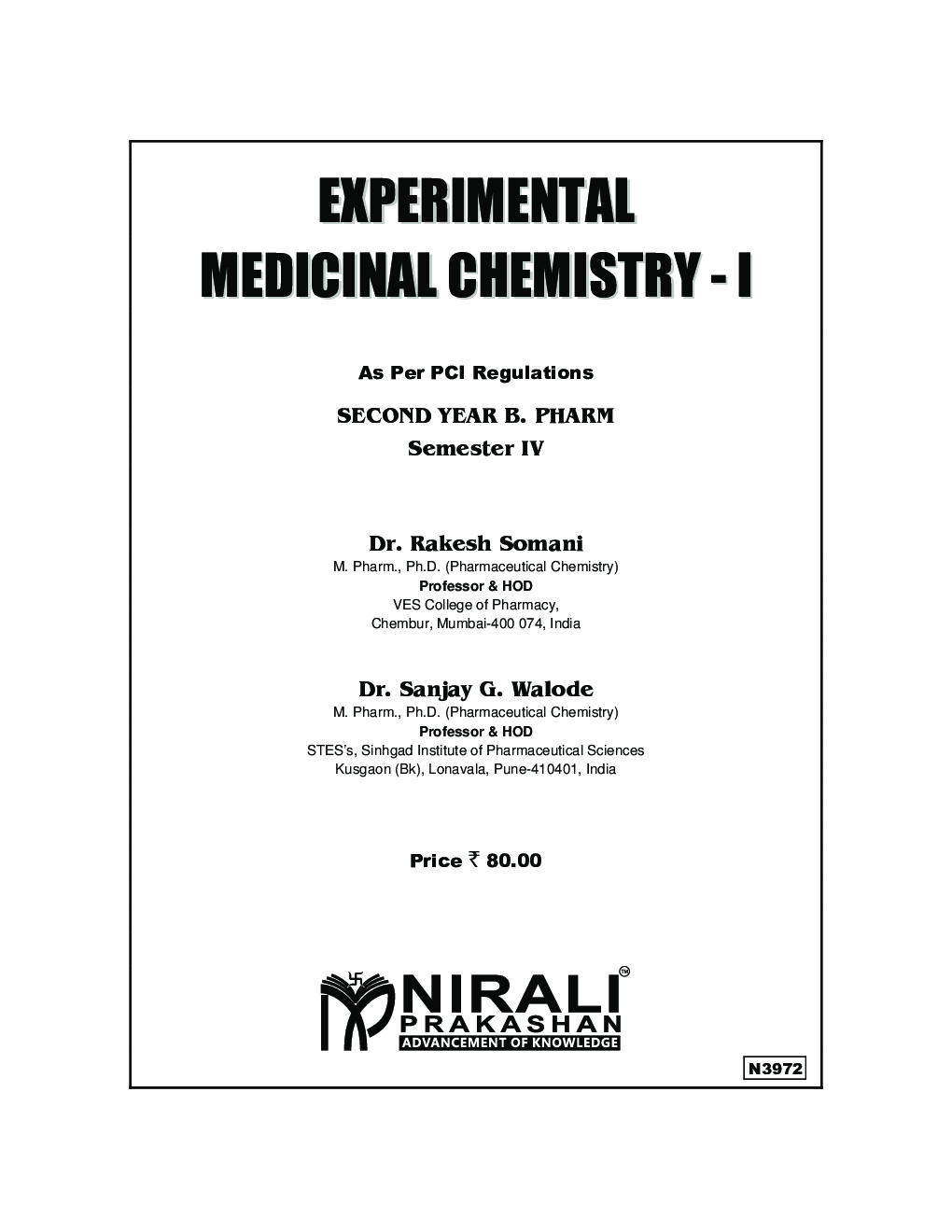 Experimental Medicinal Chemistry - I - Page 2